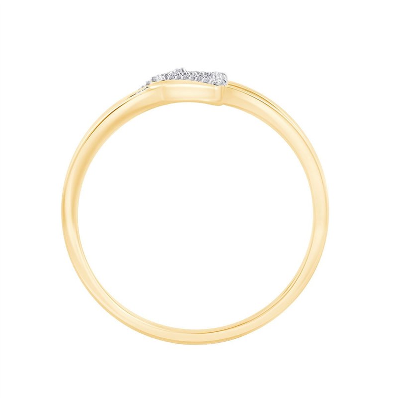 Bague toi et moi diamant en or 9 carats