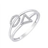Bague toi et moi diamant en or 9 carats