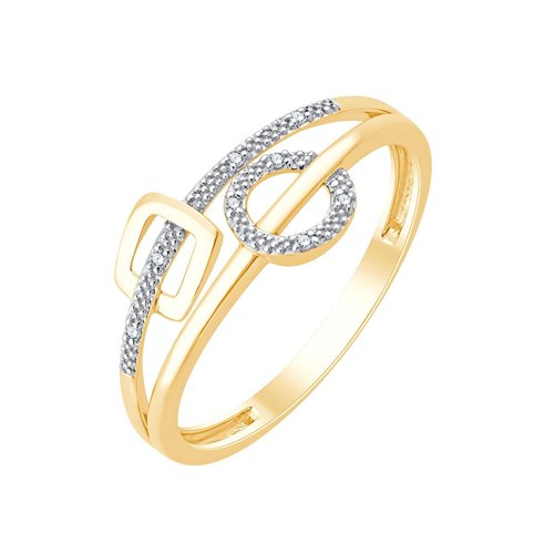Bague diamant en or 9 carats