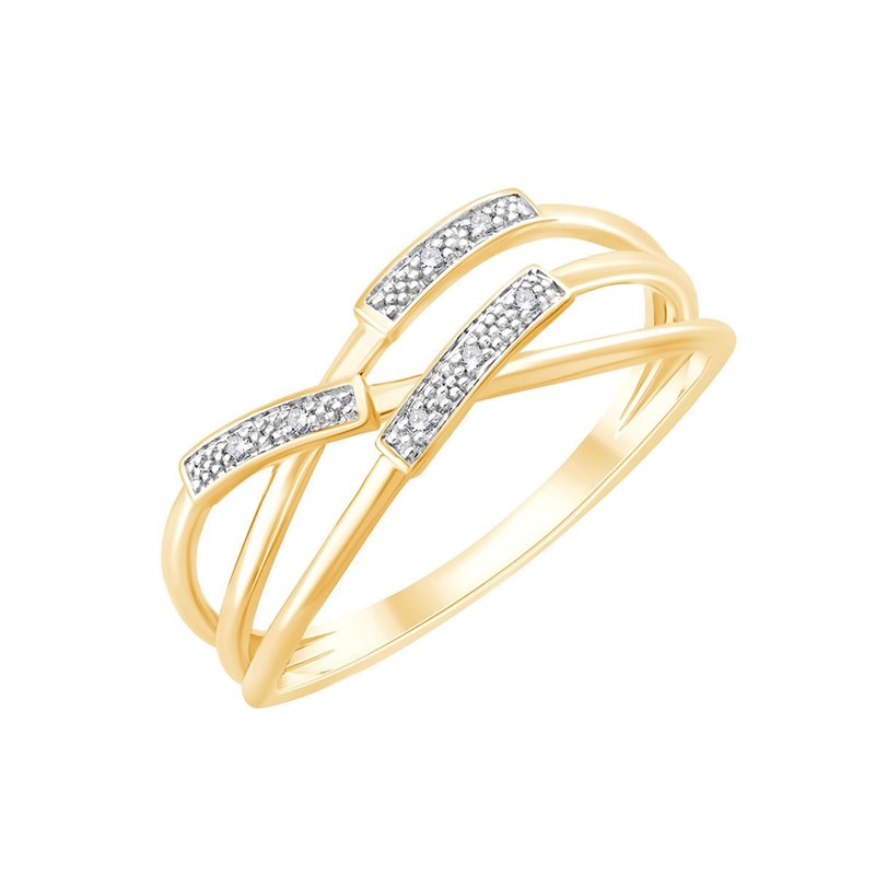 Bague toi et moi diamant en or 9 carats