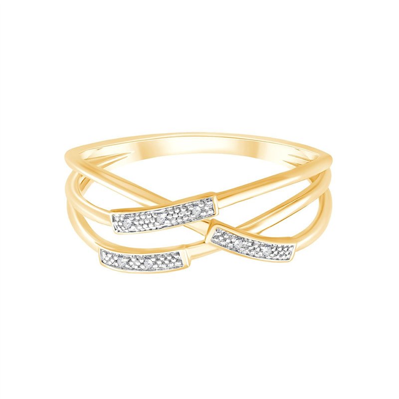 Bague toi et moi diamant en or 9 carats