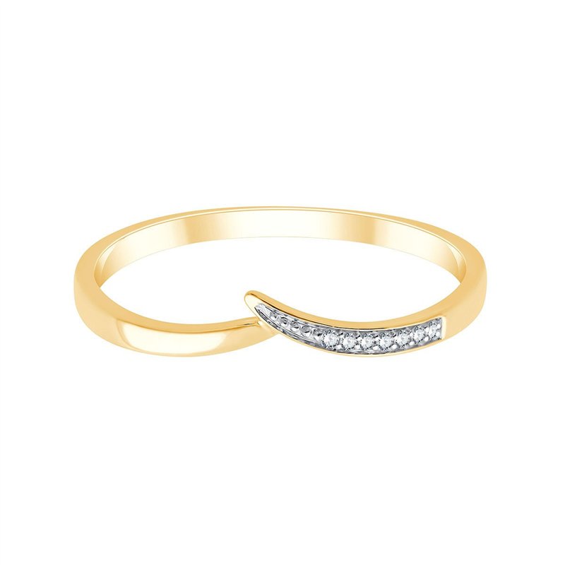 Bague toi et moi diamant en or 9 carats