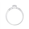 Bague serti clos diamant en or 9 carats