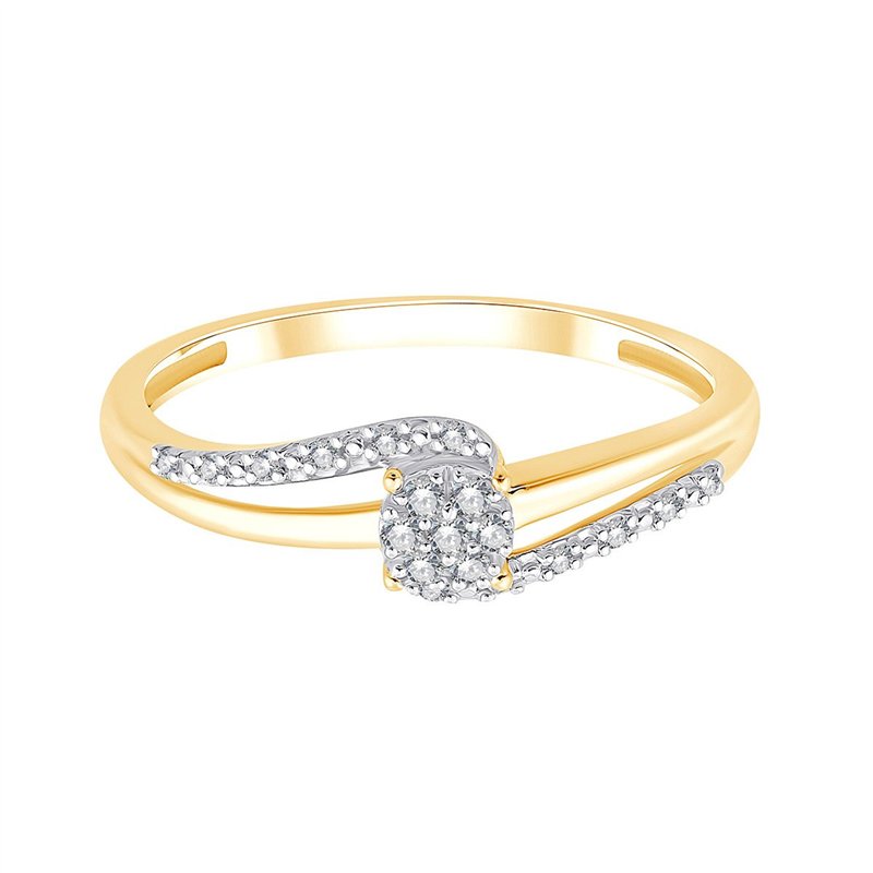 Bague diamant en or 9 carats