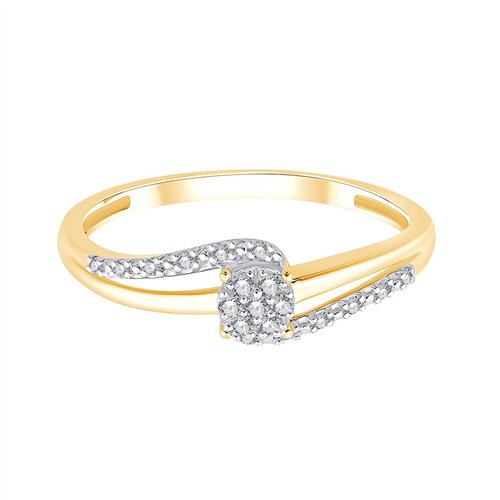 Bague diamant en or 9 carats
