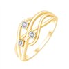 Bague diamant en or 9 carats
