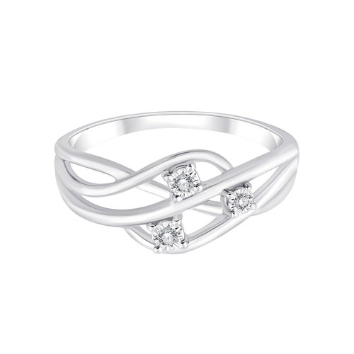 Bague diamant en or 9 carats