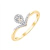 Bague diamant en or 9 carats