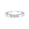 Bague serti clos diamant en or 9 carats