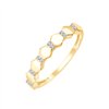 Bague serti clos diamant en or 9 carats