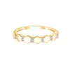 Bague serti clos diamant en or 9 carats