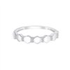Bague serti clos diamant en or 9 carats