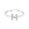 Bague serti clos diamant en or 9 carats