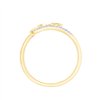 Bague serti clos diamant en or 9 carats