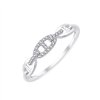 Bague serti clos diamant en or 9 carats