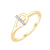 Bague diamant en or 9 carats