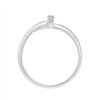 Bague serti clos diamant en or 9 carats