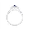 Bague saphir et diamant en or 9 carats