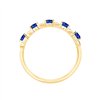 Bague saphir et diamant en or 9 carats