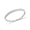 Demi Alliance serti clos diamant en or 9 carats