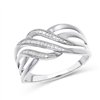 Bague serti clos diamant en or 9 carats