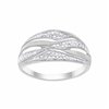 Bague serti clos diamant en or 9 carats