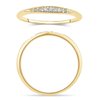 Bague serti clos diamant en or 9 carats