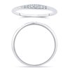 Bague serti clos diamant en or 9 carats