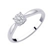 Solitaire serti clos diamant en or 9 carats