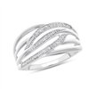 Bague serti clos diamant en or 9 carats