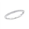 Demi Alliance serti clos diamant en or 9 carats