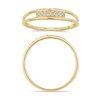 Bague trilogie diamant en or 9 carats