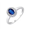 Bague saphir et rubis en or 9 carats