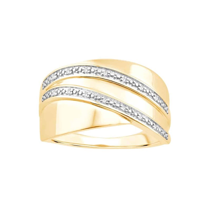 Bague diamant en or 9 carats