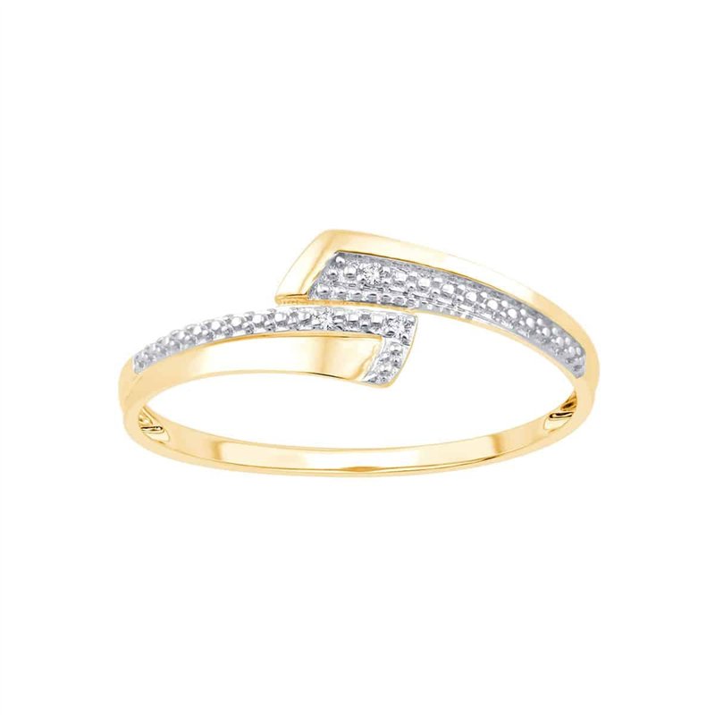 Bague diamant en or 9 carats