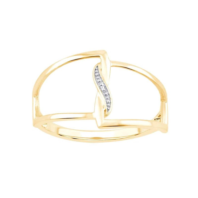 Bague diamant en or 9 carats