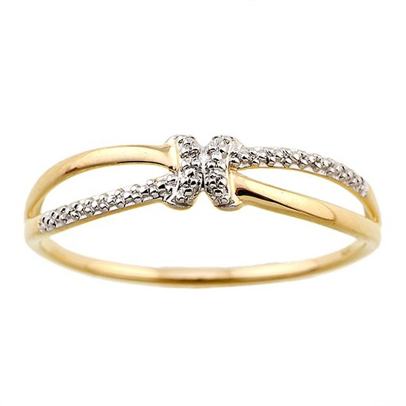 Bague diamant en or 9 carats