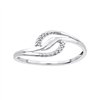 Bague serti clos diamant en or 9 carats