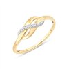 Bague toi et moi diamant en or 9 carats