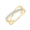 Bague toi et moi diamant en or 9 carats