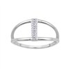 Bague serti clos diamant en or 9 carats