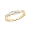 Bague toi et moi diamant en or 9 carats