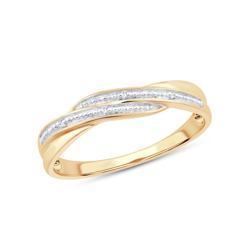 Bague toi et moi diamant en or 9 carats