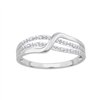 Bague trilogie diamant en or 9 carats