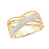 Bague serti clos diamant en or 9 carats