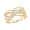 Bague serti clos diamant en or 9 carats