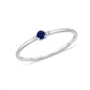 Bague saphir et diamant en or 9 carats