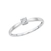 Solitaire serti clos diamant en or 9 carats