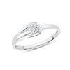Solitaire serti clos diamant en or 9 carats