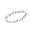 Alliance serti clos diamant en or 9 carats